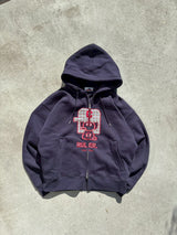 Boxy ruler front zip hoodie