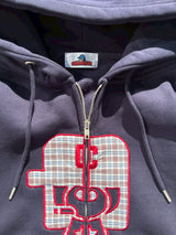 Boxy ruler front zip hoodie
