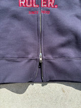 Boxy ruler front zip hoodie