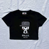 Boxy ruler check tee