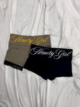 Ninety Girl Lace Micro Shorts