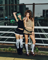 Ninety Girl Lace Micro Shorts
