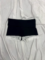 Ninety Girl Lace Micro Shorts