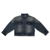 Flower Logo Denim Blouson