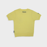 MSB 패치 로고 케이블 니트 탑