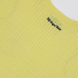 MSB 패치 로고 케이블 니트 탑