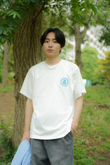 foaming circle logo tee