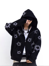 Bullet Logo Rhinestone Allover Hoodie