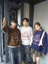 손 그리기 통치자 니트