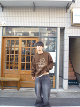 손 그리기 통치자 니트