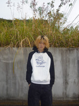 Hand drawing ruler raglan hoodie