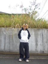 Hand drawing ruler raglan hoodie