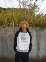 Hand drawing ruler raglan hoodie