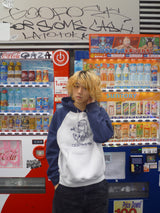 Hand drawing ruler raglan hoodie