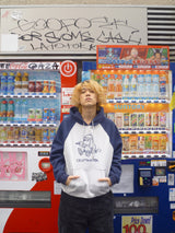 Hand drawing ruler raglan hoodie