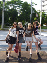 バタフライ フロント ロゴ SS Tシャツ