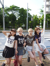 バタフライ フロント ロゴ SS Tシャツ