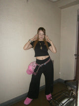 90 Logo Girl Straight Sweat Pants