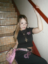 90 Logo Girl Cropped Tee