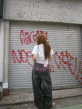 Ninety Girl Logo Buggy 牛仔裤