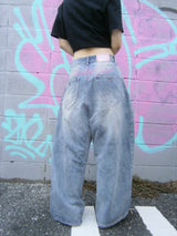 Ninety Girl Logo Buggy 牛仔裤