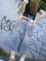 Ninety Girl Logo Buggy Jorts