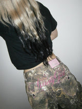 Ninety Girl Logo Buggy 牛仔裤