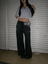 Rhinestone Sweat Pants