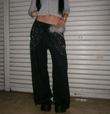 Rhinestone Sweat Pants