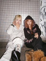 OG标志拉链连帽衫