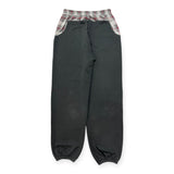 check switching sweat pants