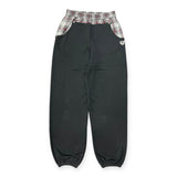 check switching sweat pants