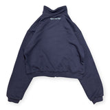 reversible check pattern zip stand