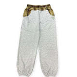 check switching sweat pants