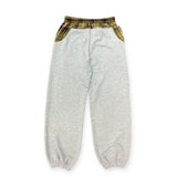 check switching sweat pants