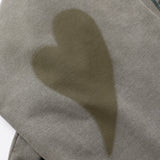 HEART PRINTED CREWNECK SWEAT