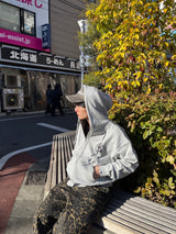 Cross ruler zip hoodie