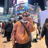 Multiple Chucks Fake Leather Jacket