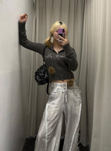 Fur Hooded Zip-Up Knit