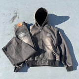 國王徽標slub牛仔布郵編