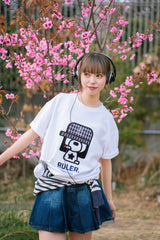 Boxy ruler check tee