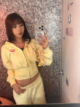 Ninety Girl Shaped Zip Hoodie