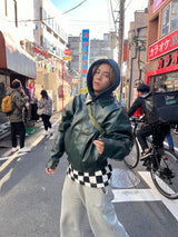 가죽 지퍼 재킷