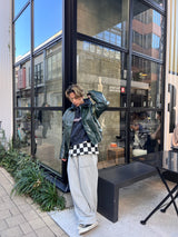 가죽 지퍼 재킷