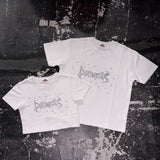 Tribal logo glitter tee