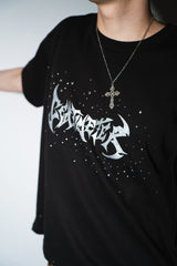 Tribal logo glitter tee