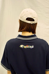 자수 꽃 폴로 셔츠