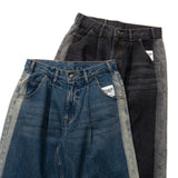 側線突破直牛仔布