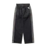 側線突破直牛仔布