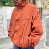 stand neck nylon blouson